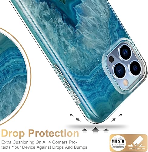 Miniatura 4 de Esdot Funda para iPhone 15 Pro con protector de pantalla integrado, funda duradera con diseños de moda para mujeres y niñas, elegante funda