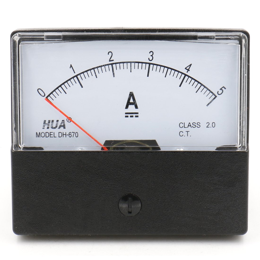 Baomain Ammeter DH670 DC 05 A Rectangular Ampere Needle