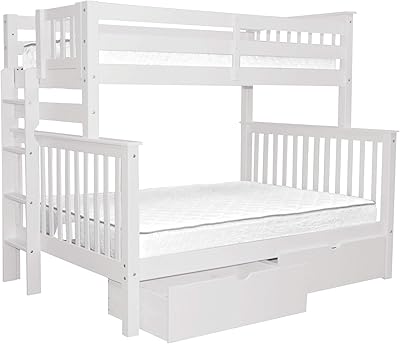 Amazon.com: bedz Rey estilo de Misión litera individual over Full con