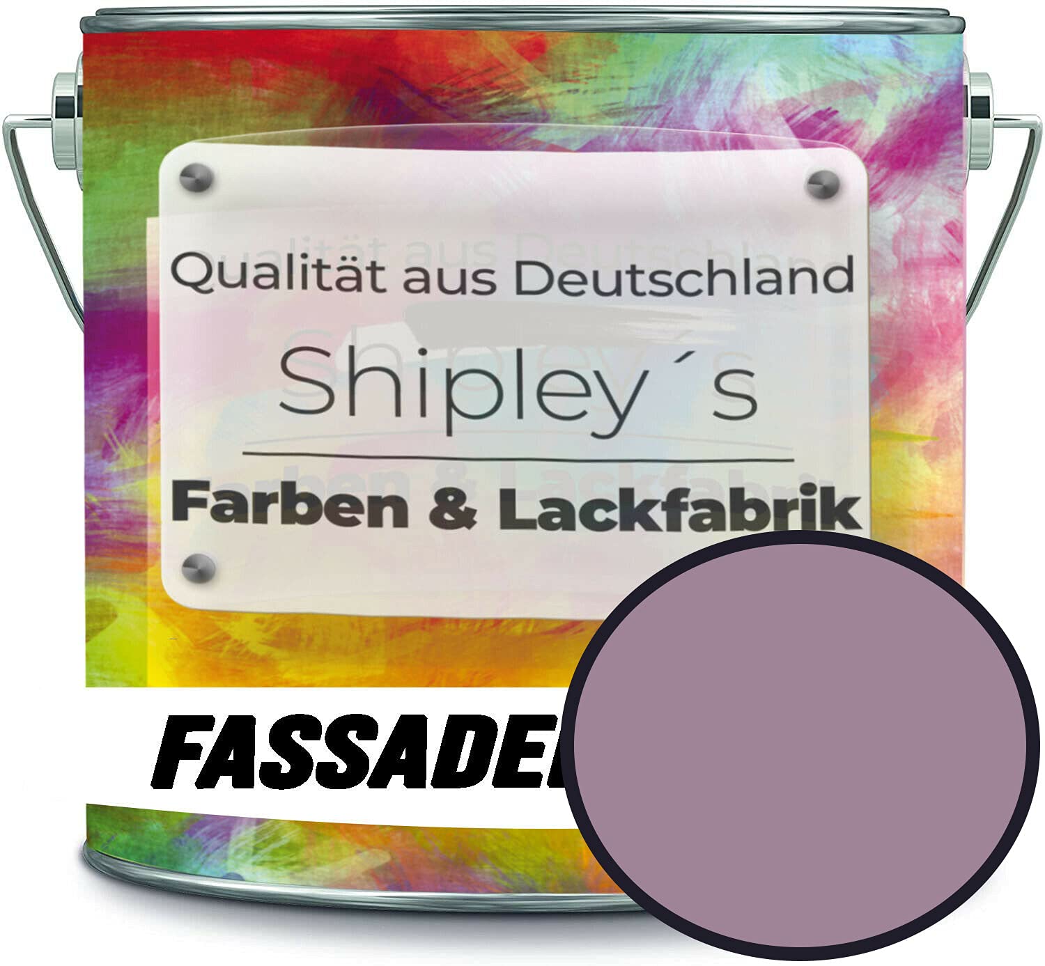 Farba fasadowa z efektem lotosu wysokiej jakości farba na bazie żywicy silikonowej kolor cokołu RAL 4009 pastelowy fioletowy // Shipley's Farben & Lackfabrik