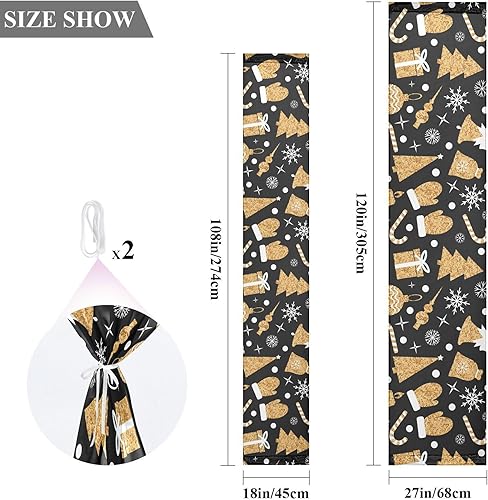 Miniatura 3 de Golden Christmas Theme Table Runner Fall Decorations for Home for Kitchen Decorations Christmas Table Runner 108 Inches Long