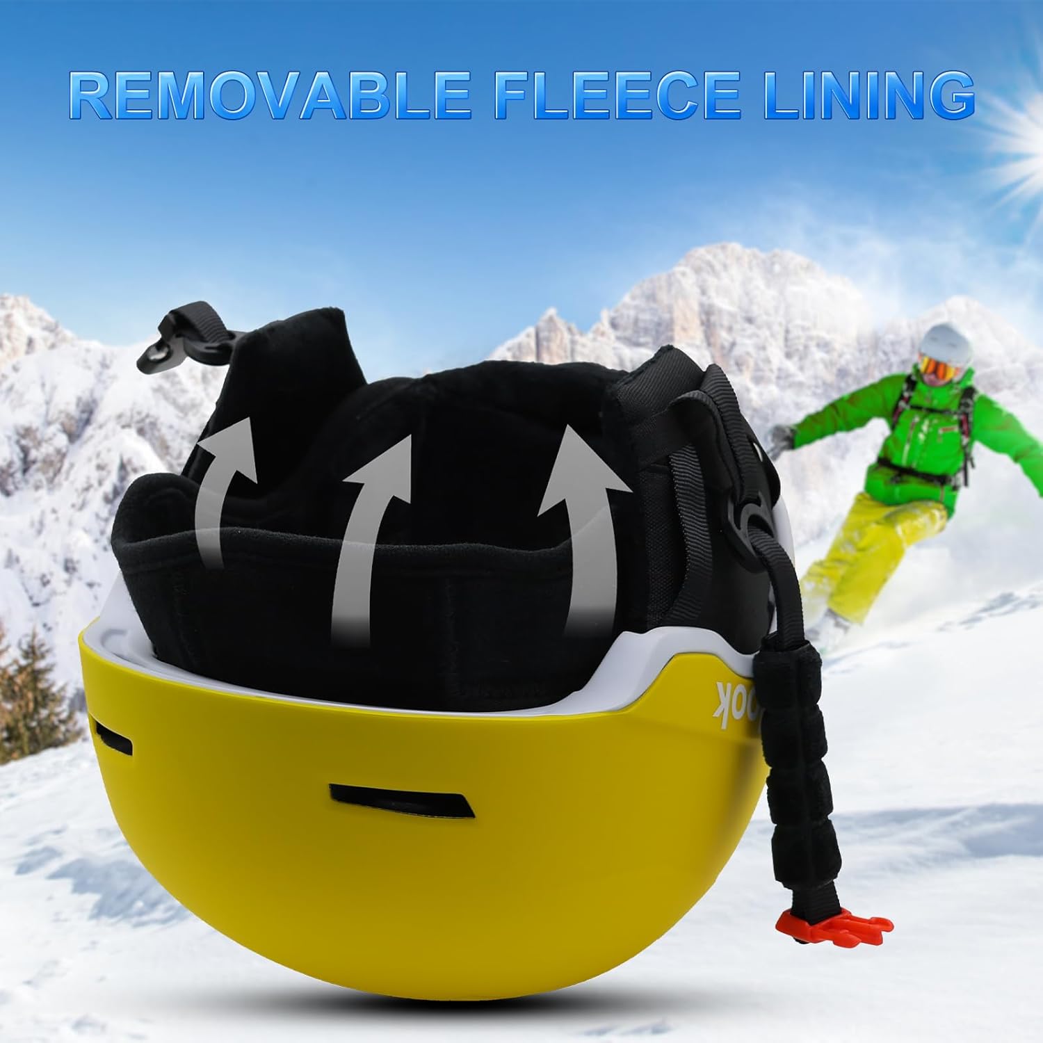 Ski Helmet for Men Women - Adult Snowboard Helmet with Ventilation System, for Snowboarding Skiing Winter Sports, Safety-Certified Snow Sport Helmets