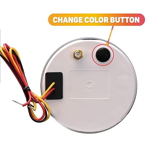 Miniatura 5 de Racetech 3.346 in 3-38 "velocímetro GPS cuentakilómetro digital con sensor GPS 120 MPH impermeable negro dial 7 colores LED para coche, camión,