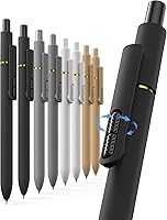 Hiacry 8 Pack 0.7mm Gel Pens Black Ink Quick-Dry Fidget Pens Smooth Writing for Journaling Office School Supplies