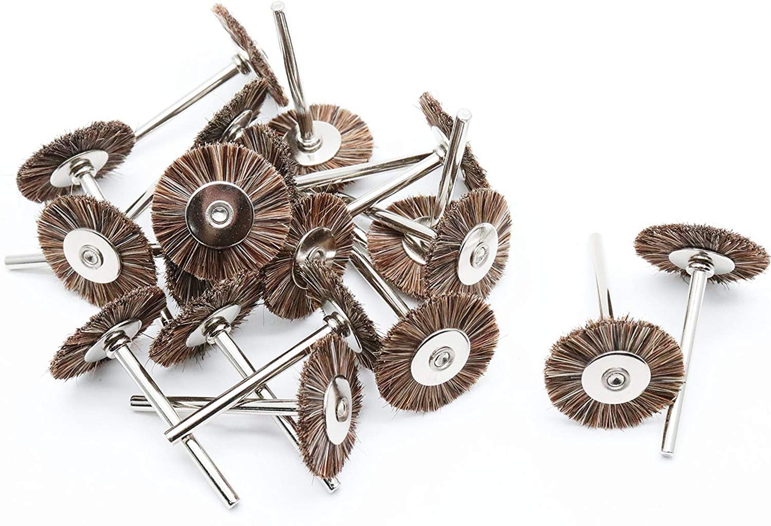 XMHF 18pcs Nylon Bristle Buffing Polishing Wheel Brush Grindering Power Rotary Cleaning Tools