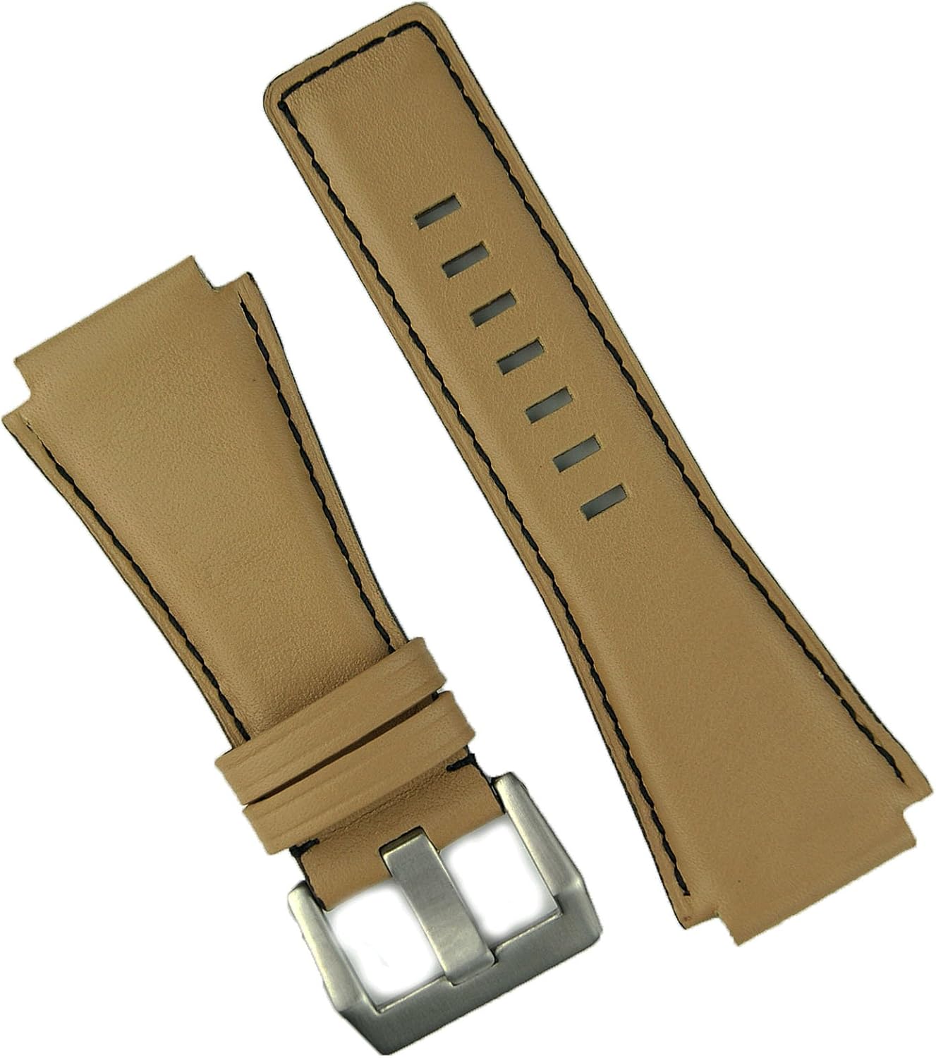 B & R Bands Desert Sand Leather Bell and Ross BR01/ BR03