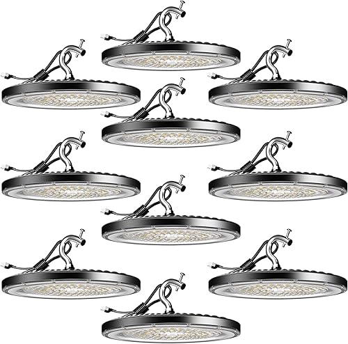 Luz LED de alta bahía de 240 W, 36000 lúmenes, 5000 K, AC100-277 V, luces LED de alta bahía, certificación ETL, iluminación comercial para almacén,