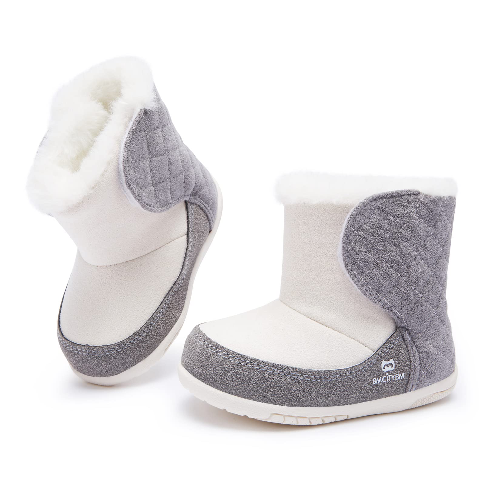 BMCiTYBM Baby Snow Boots Boys Girls Winter Warm Shoes Lightweight Outdoor Shoes for Infant Toddler 6 9 12 18 24 Months