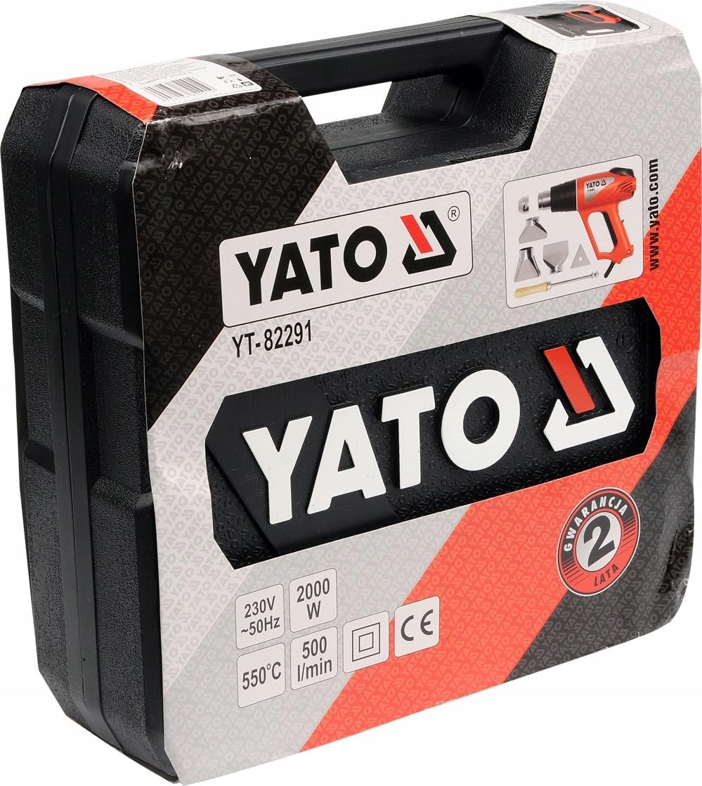 YATO 82291-2000w YT-Pistolet à air chaud avec accessoires