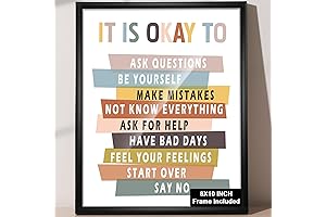 Framed Boho Classroom Decor: It Is Okay To Be Yourself
