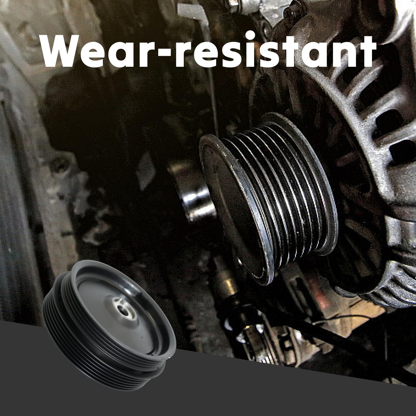 Riemenscheibe Schwingungsdämpfer für SMART 451 0.8 CDI / 1.0 Turbo/Elektro 2007-2024 - OEM-Nummern: 1320300268, 1320300568, A1320300268, A1320300568
