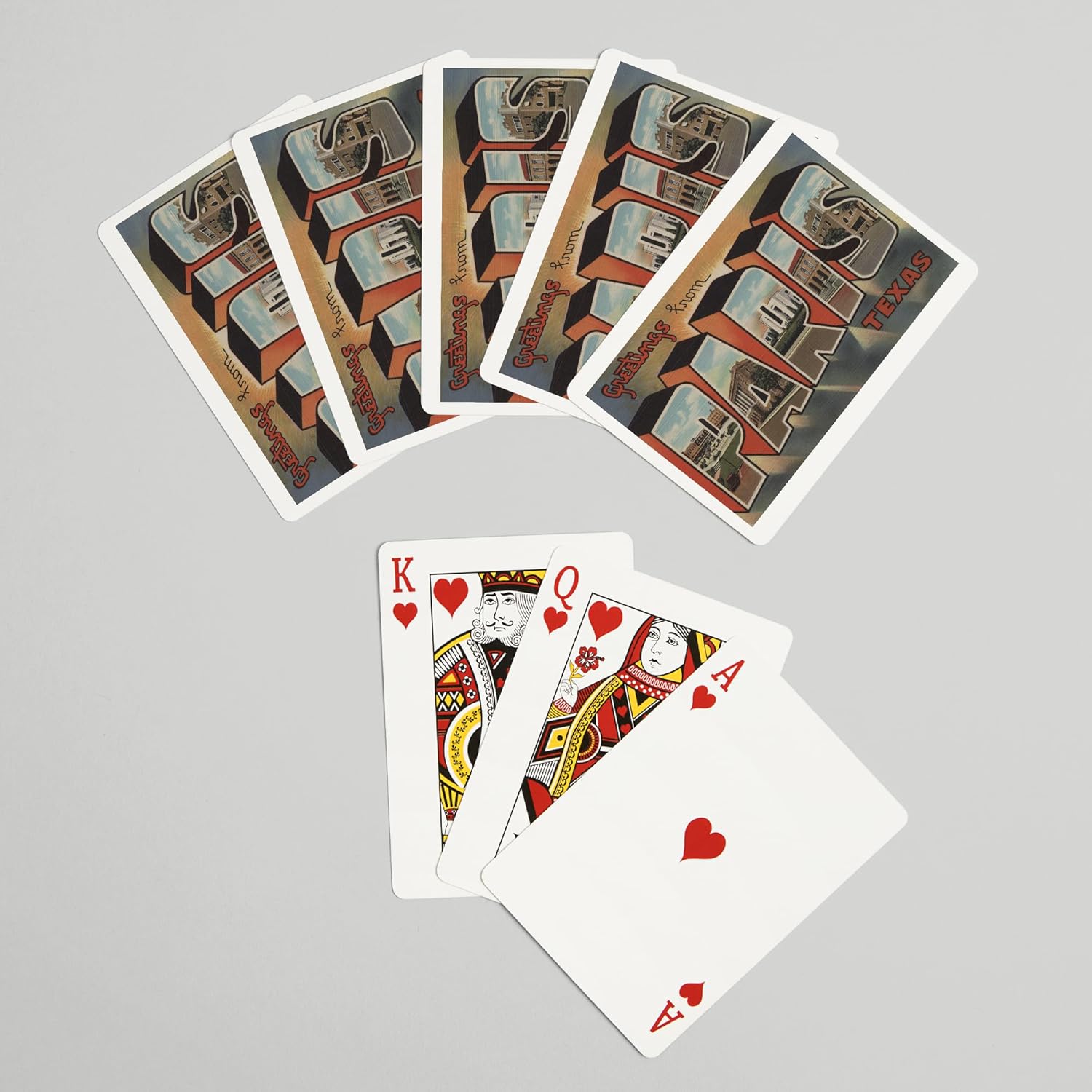 Lantern Press Greetings from Paris, Texas, 52 Playing Cards for Adults, Poker Size Card Deck