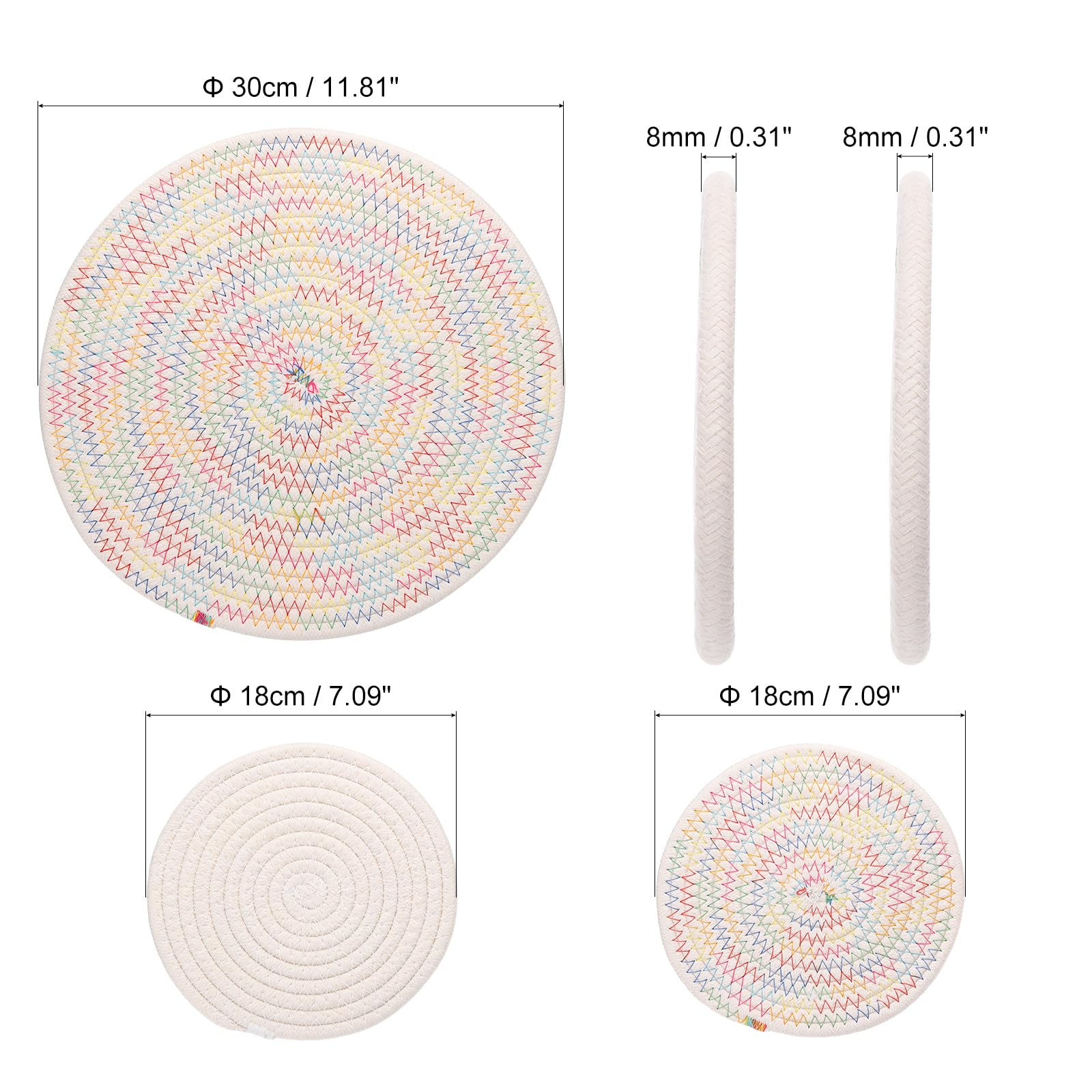 PATIKIL Plant Coasters 7 Inch 12 Inch - Image 2