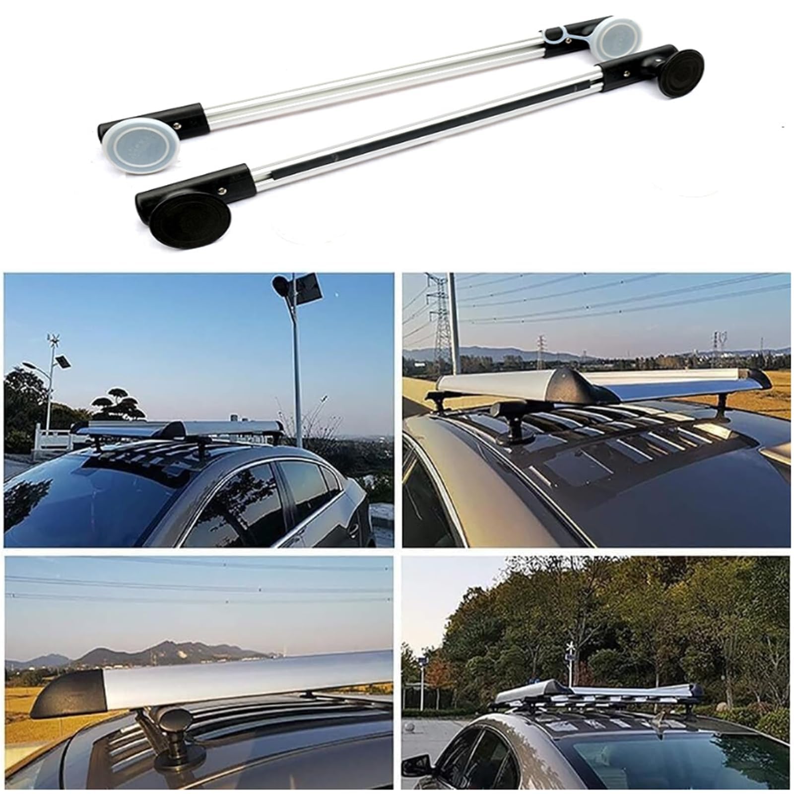 Amazon.co.jp: ユニバーサルルーフラッククロスバー - マグネット固定