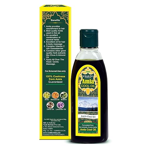 Miniatura 5 de Vaadi Herbals Aceite de Amla - Aceite de Brahmi - Mezcla de aceite de hierbas Brahmi y Amla (paquete de 3 x 6.76 onzas)