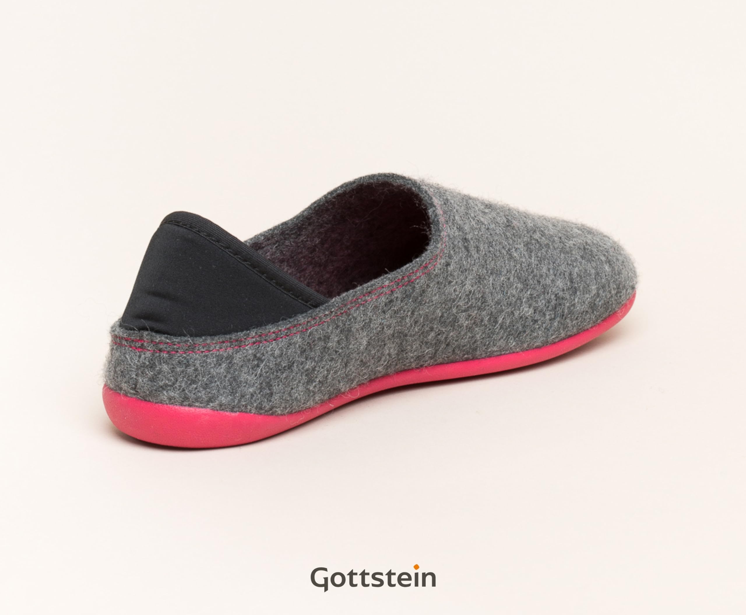 Gottstein Filzpantoffel Wool Slip-on aus Mulesing-freier Schaf-Schurwolle – Handgefertigte Hausschuhe aus Wollfilz für Damen & Herren Größe EU 36-46 – Filzclogs mit rutschfester Gummisohle