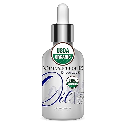 Aceite orgánico de vitamina E Certificado USDA 100 natural 43000 UI vegano sin OMG sin crueldad a granel para la cara para el cabello las uñas