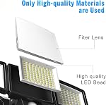 110V Motion Sensor Outdoor Flood Light |2500LM High Brightness |with Remote Control |8M Sensing Distance |with Always ON Mode |Dusk to Dawn(Hardwired Needed,Not Solar)