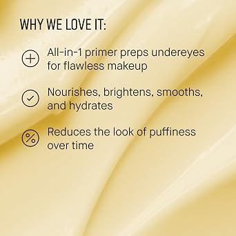 Bobbi Brown Vitamin Enriched Eye Base | 2-in-1 Hydrating Under-Eye Cream and Eye Makeup Primer for Concealer Prep with Hyaluronic Acid, Shea Butter & Vitamin C, 0.5 Fl Oz