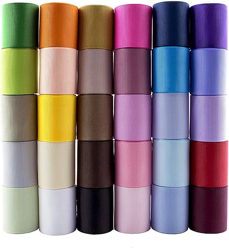 Miniatura 2 de Summer-Ray - Cinta de grogrén de 5 yardas, 1.5 pulgadas (1.496 in), colores individuales (vino)