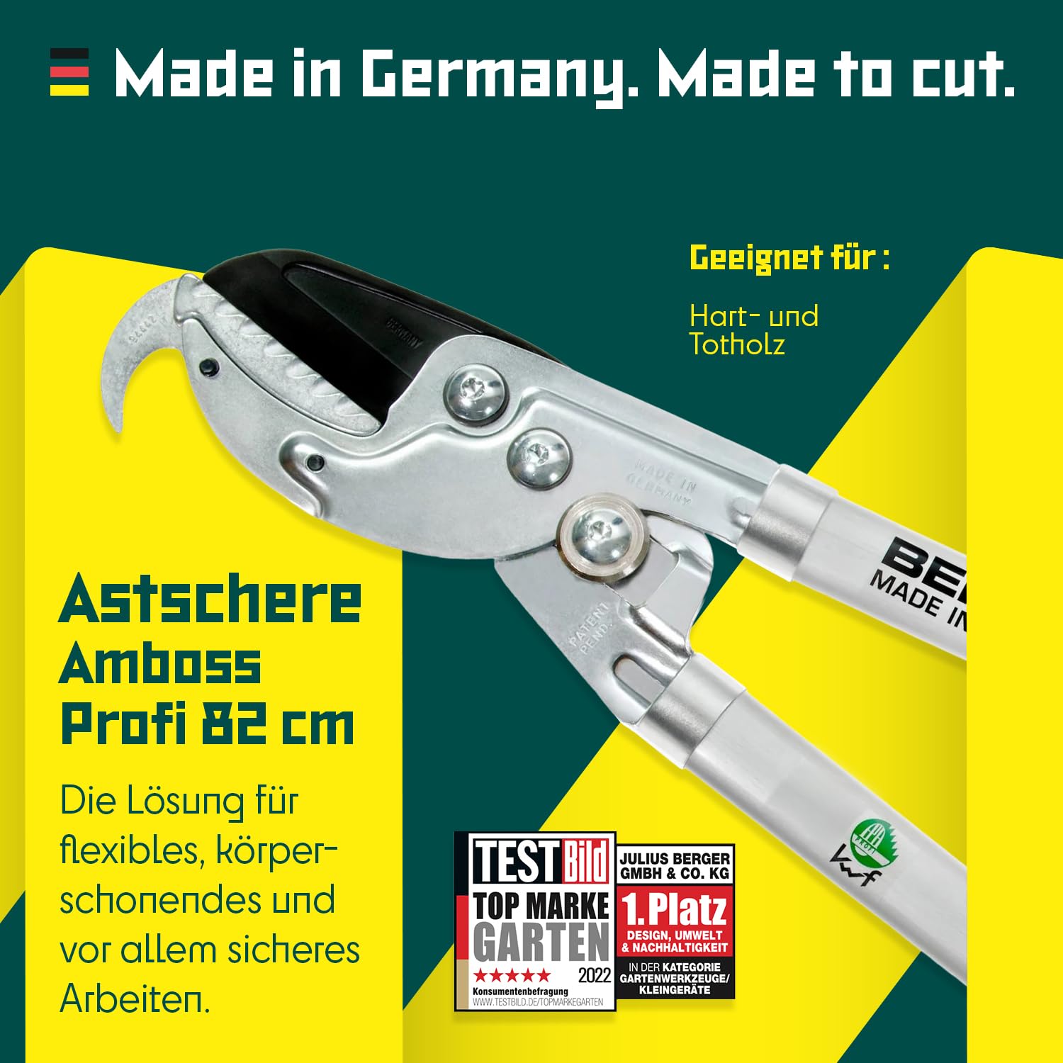 BERGER Amboss Astschere 4255 | Profi-Astschere
