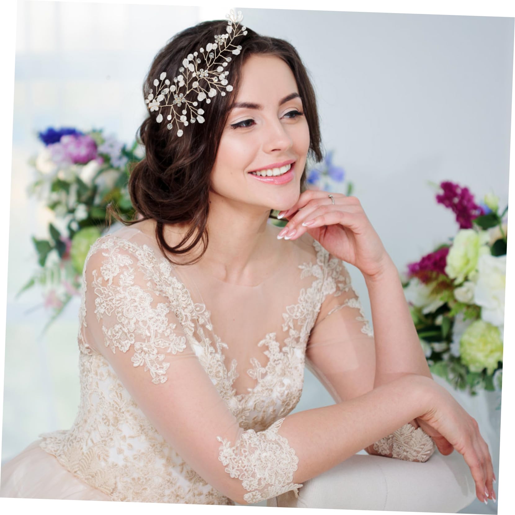 Baluue 3stücke Braut Haarschmuck Mit Strass Handgefertigte Haarvine Für Hochzeiten Kopfbedeckung Mit Kamm Für Braut Hochzeitsfeier Und Besondere Anlässe