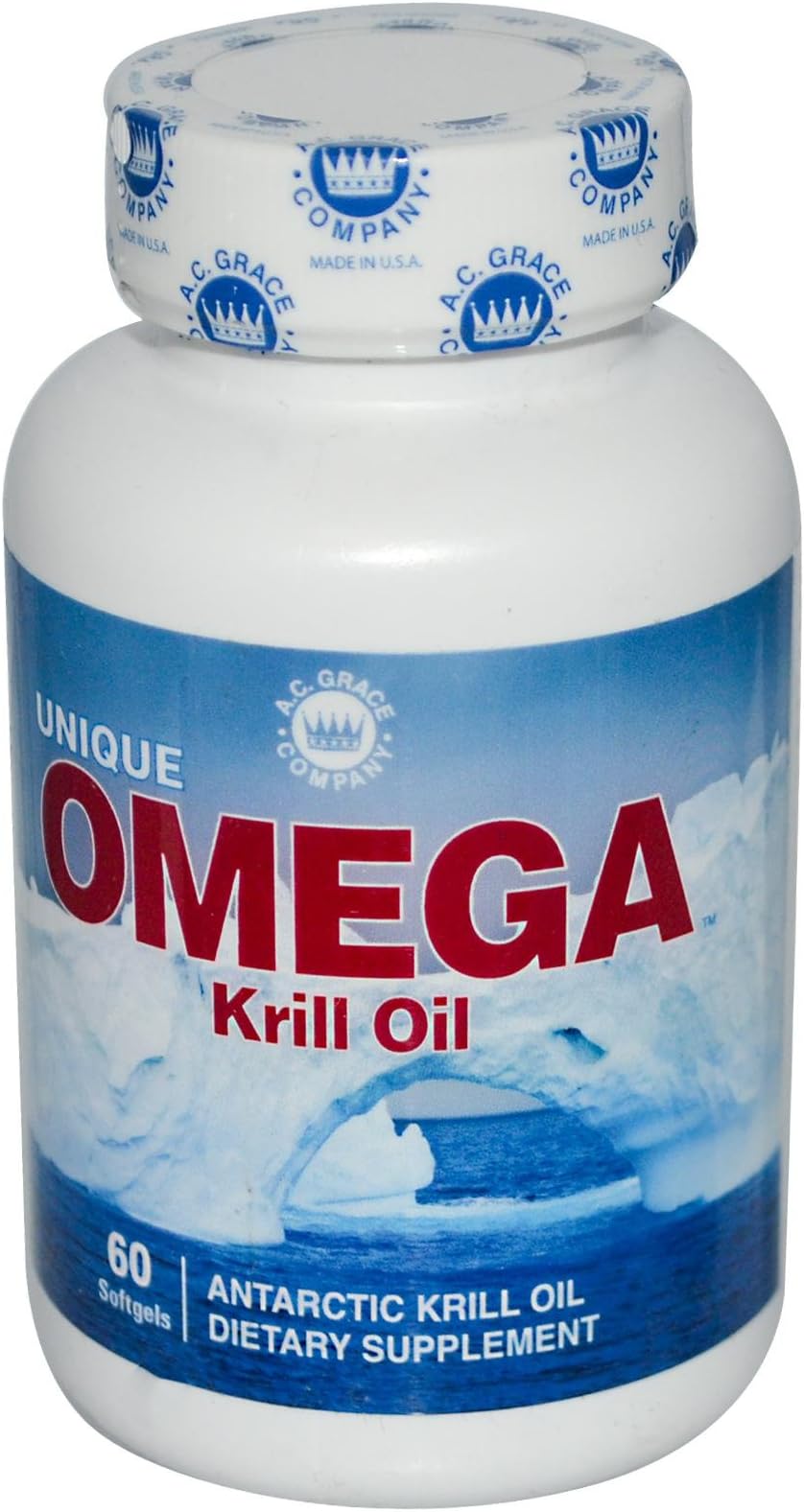 Unique Omega Antarctic Krill Oil 60 Softgels