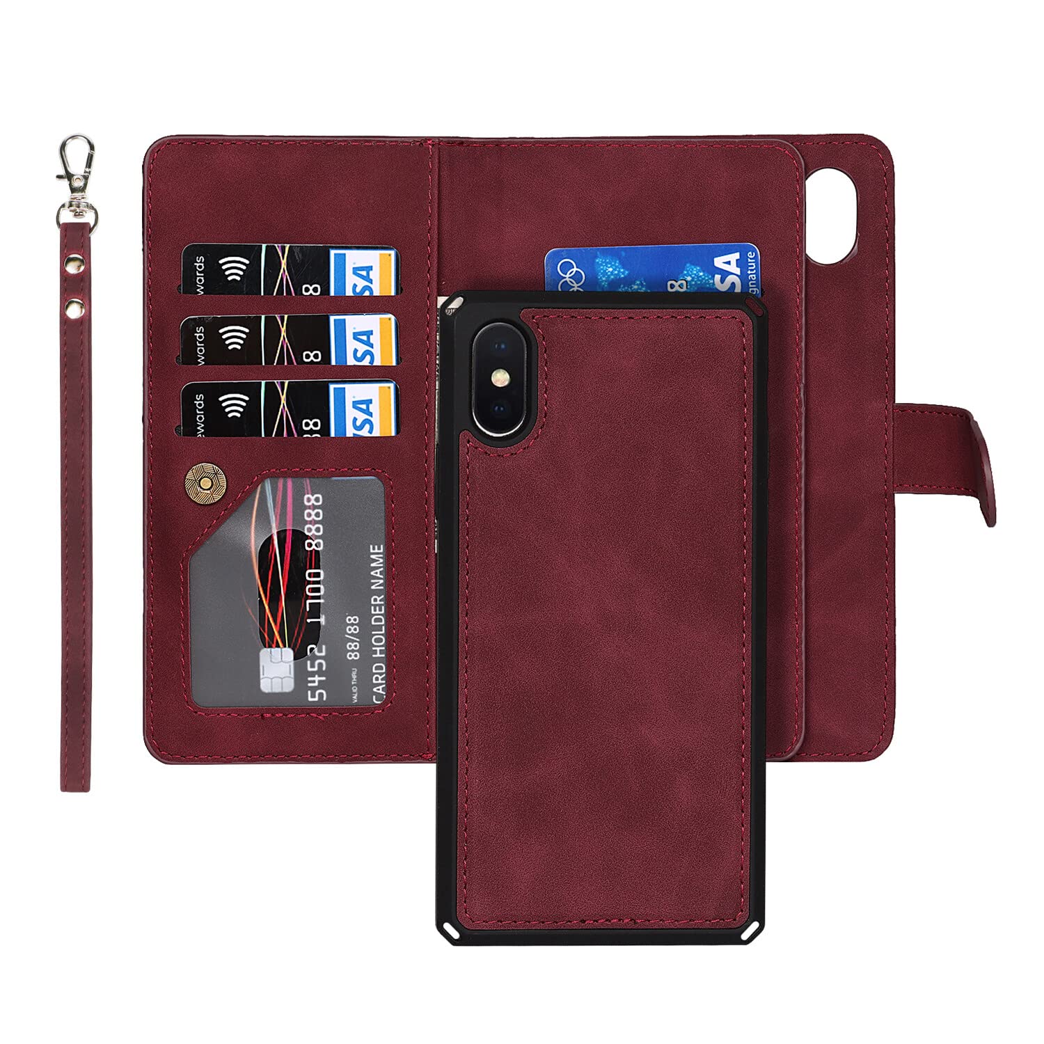 iPhone XSmax ケース 手帳型 分離式 両用 2way 取り外し自由 Amazon.co.jp: Eastwave アイフォン for iPhone XS Max ケース