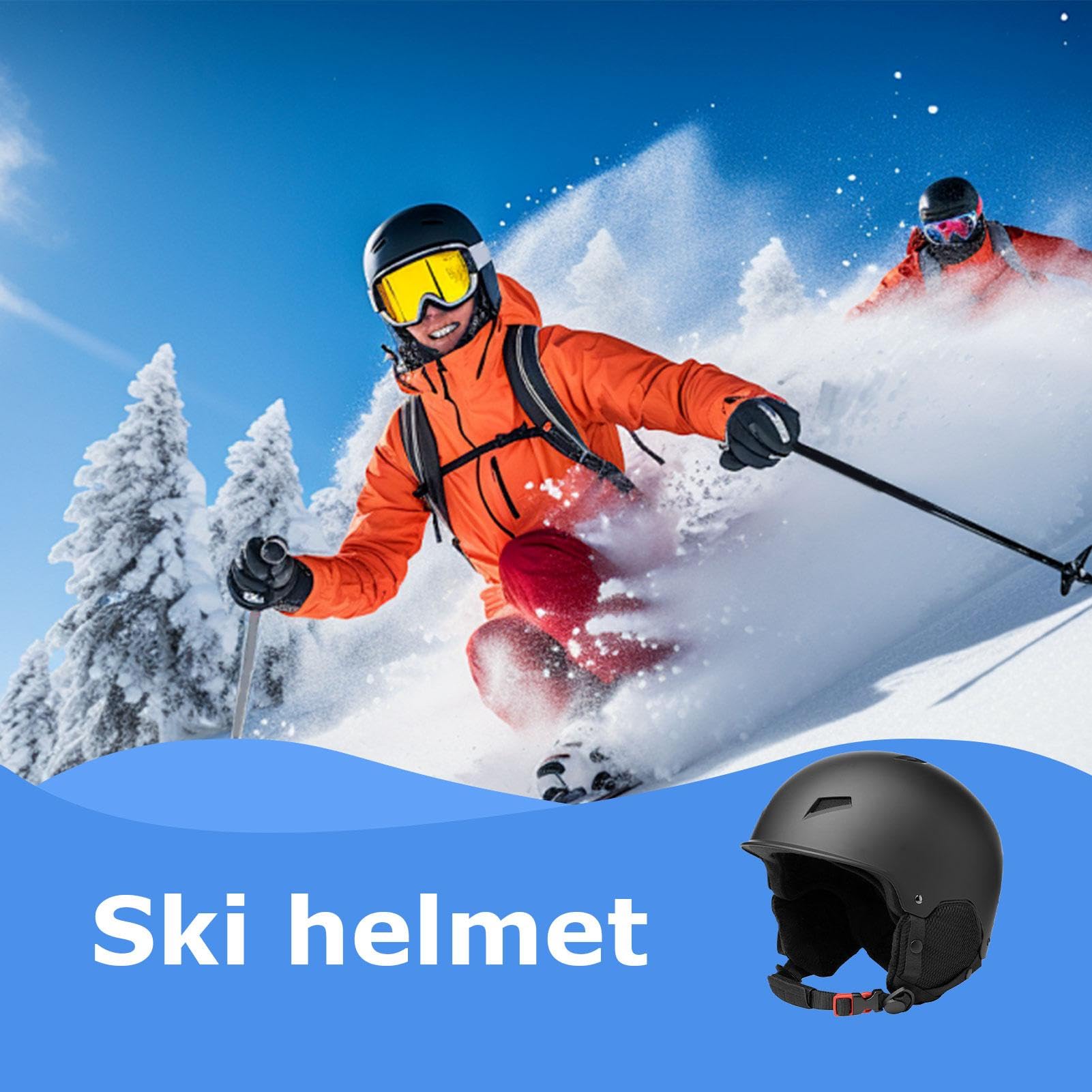 Frauenski -Helm, Erwachsene Helme, Einstellbare Fahrradkirche Für Skiausrüstung, Berichterstattung Über Den Heißen Ski -Skating -Beschützer Für Erwachsene Frauen