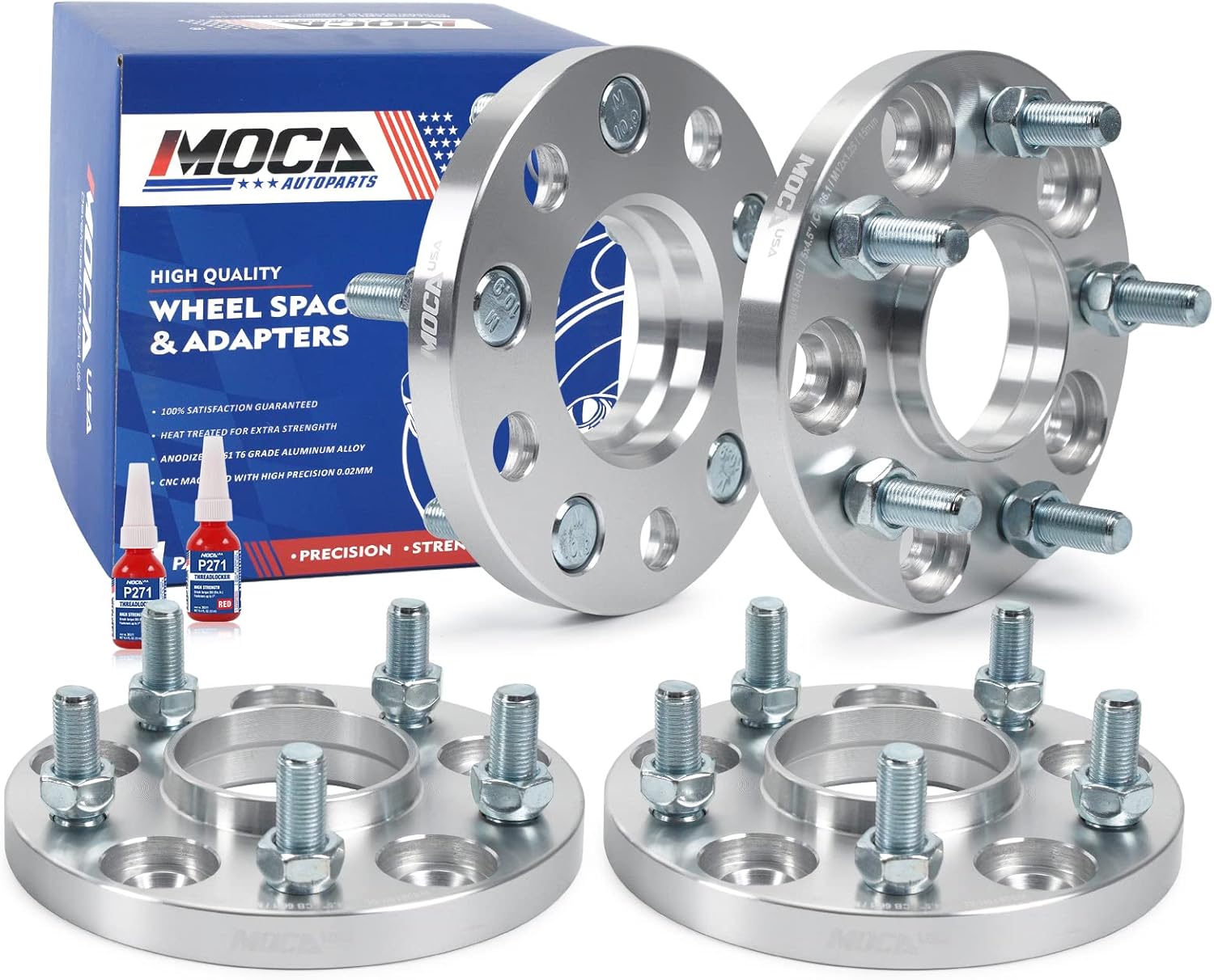 MOCA 15mm 5x114.3 Hubcentric Wheel Spacers (66.1mm Bore
