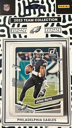 Philadelphia Eagles 2023 Donruss Factory Sealed 15 Card Team Set with Jalen Hurts and Fletcher Cox Plus Rated Rookie Cards of Jalen Carter, Nolan