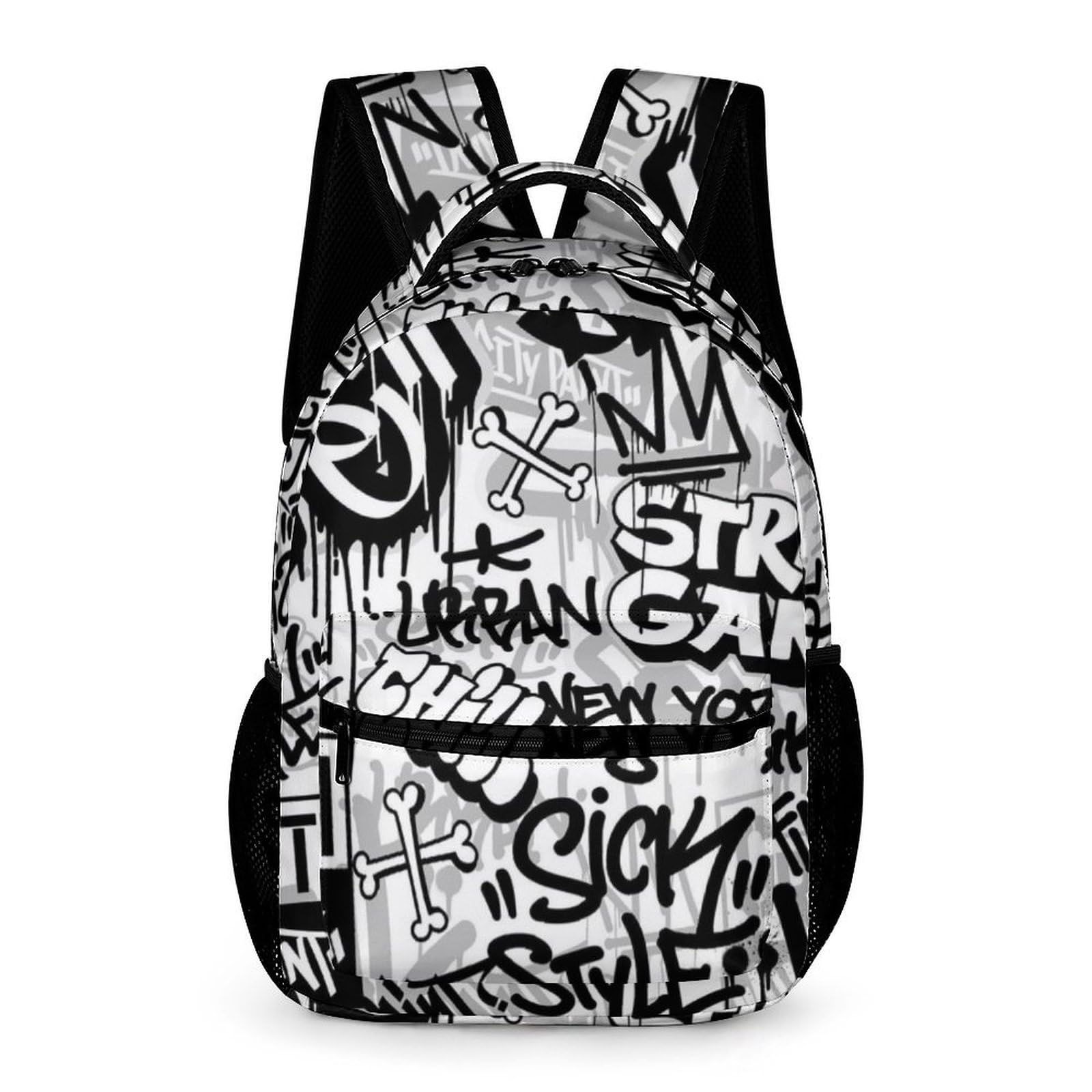 Dalicoter Funny Graffiti Art Backpack, School Backpack Laptop Backpack with Multiple Pockets for Kids Adult