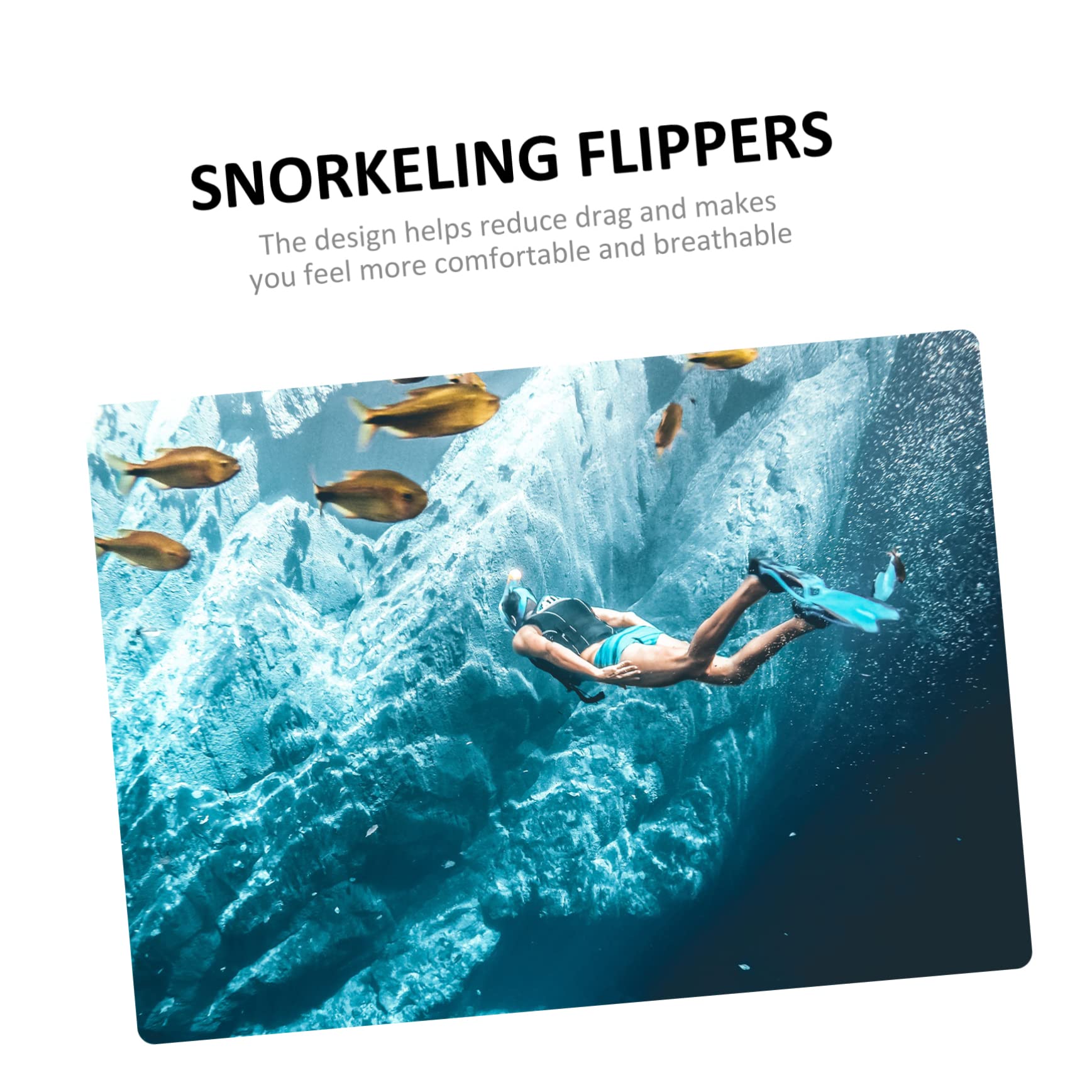 HEMOTON Pinna Snorkeling per Adulti Design e Flipper Immersione per Allenamento per Viaggi e Principianti Confezione