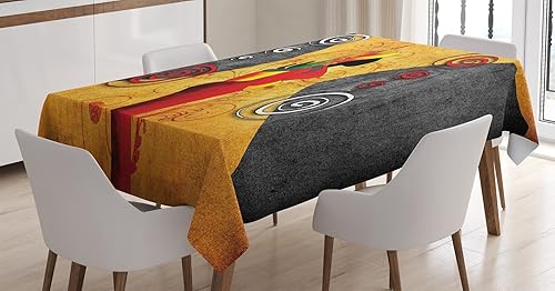 Ambesonne Mantel africano con diseño de mujer tradicional rodeada de motivos en remolino, diseño gráfico femenino de Savannah, para comedor y