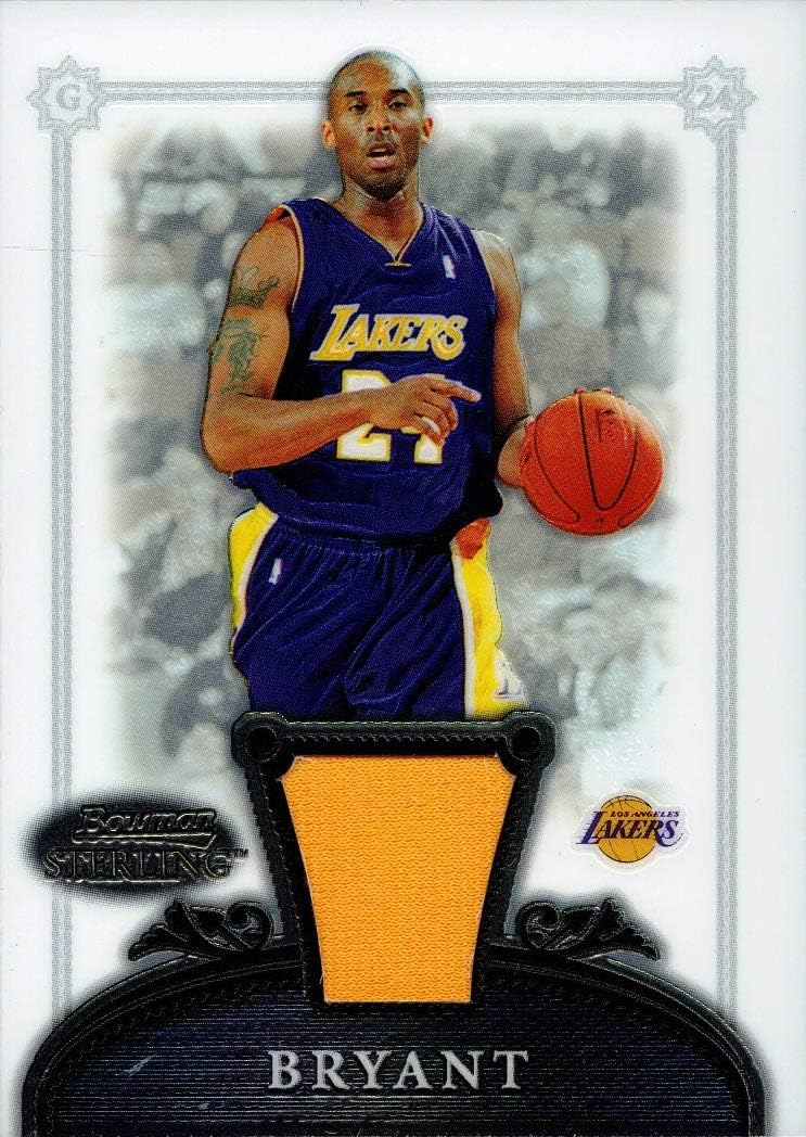 2006-07 Bowman Sterling #10 Kobe Bryant Event Worn Lakers Jersey Basketball Card