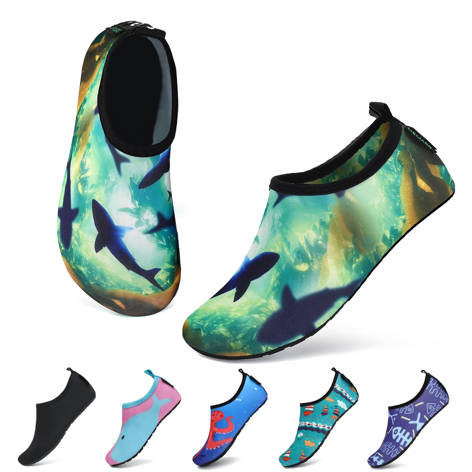 SAGUARO Kinder Badeschuhe Leicht Weich rutschfest Hausschuhe