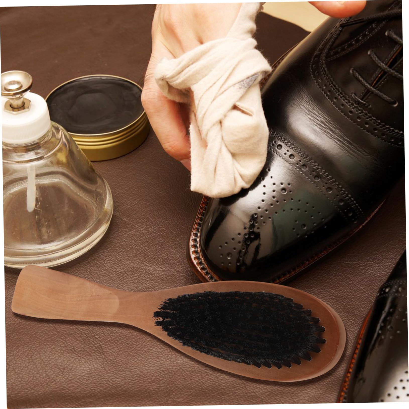 3stücke Shoe Polishing Brush Hochwertige -schnellreinigungsbürste Mit Weichen Naturborsten Für Müheloses Polieren Und Reinigen Von Lederschuhen Für Schuhpflege