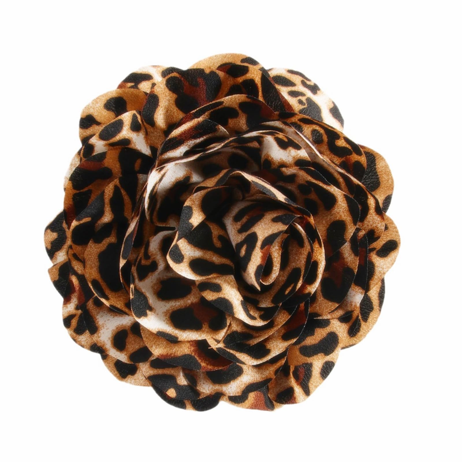 Satin Fabric Leopard Rose Flower Large Brooch Pins Handmade Elegant Extra Big Camellia Silk Flowers Floral Lapel Pin for Women Wedding Bridal Prom Party Dance Dress Suit Clothes Accessories-image-42