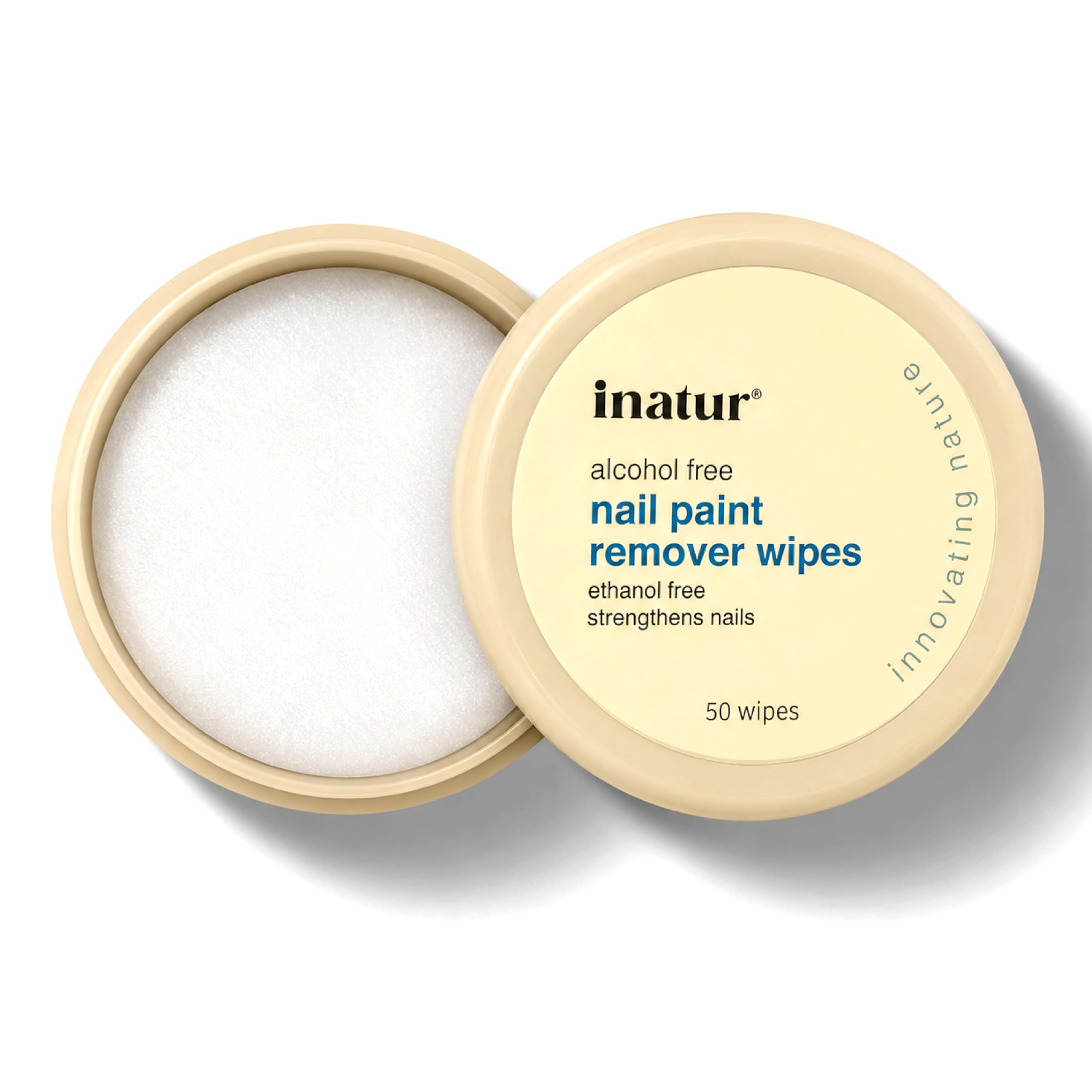 inatur Nail Paint Remover Wipes (50 Wipes) - Ethanol & Alcohol Free, Oil-Based, With Almond Oil & Vitamin E, Strengthens Nails, Nourishes Cuticles, 100% Natural & Vegan Nail Polish Remover, Kids Safe-image-33