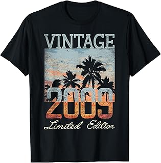 Vintage 2009 Limited Edition 16th Birthday 16 Year Old Gifts T-Shirt
