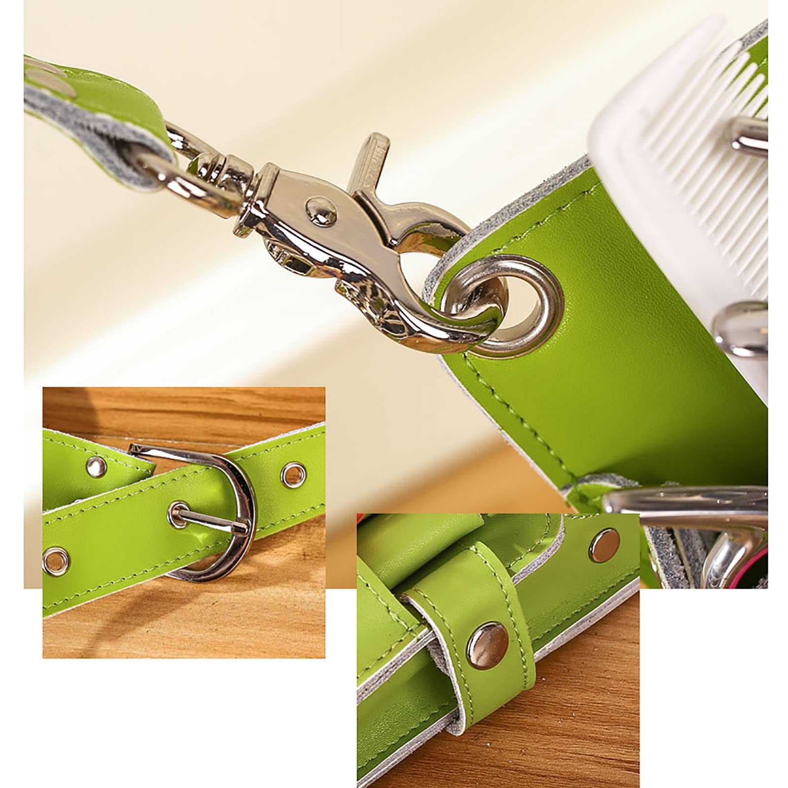 Pochette ceinture pour ciseaux de barbier， Étui de poche for ciseaux coiffeur en cuir véritable, sac ceinture for outils coiffure Salon | A