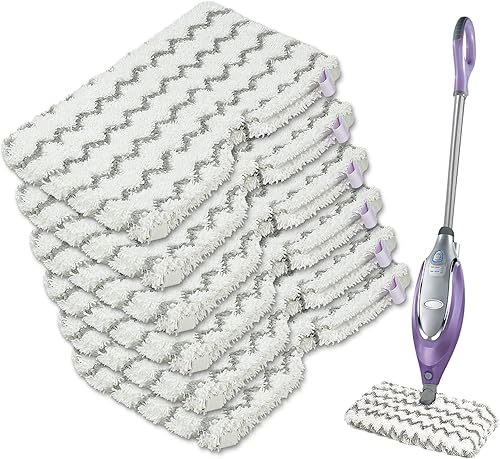 Jirmory Paquete de 6 almohadillas de repuesto para trapeador de vapor compatibles con Shark Steam Pocket Mop S3501 S3550 S3601 S3801 S3901 SE450