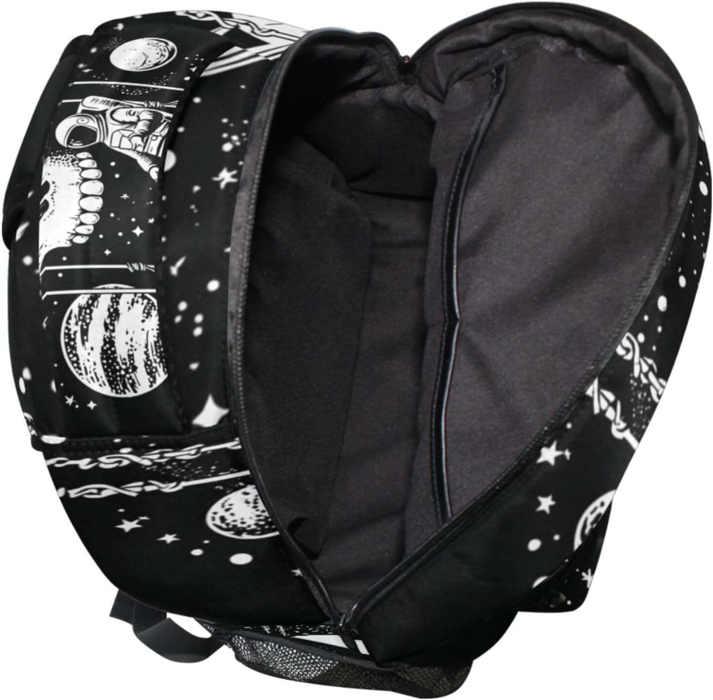 MNSRUU Student Travel School Backpack Playing Swing On Skull Planet College Laptop Backpacks Business iPad Tablet Computer Bookbags for Adult Teen
