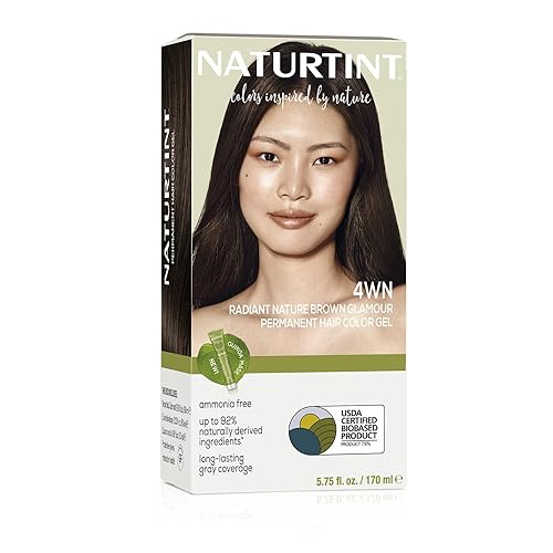 Naturtint 4WN - Tinte permanente para el cabello Radiant Nature Brown Glamour (paquete de 1), sin amoníaco, vegano, libre de crueldad, hasta un 100%
