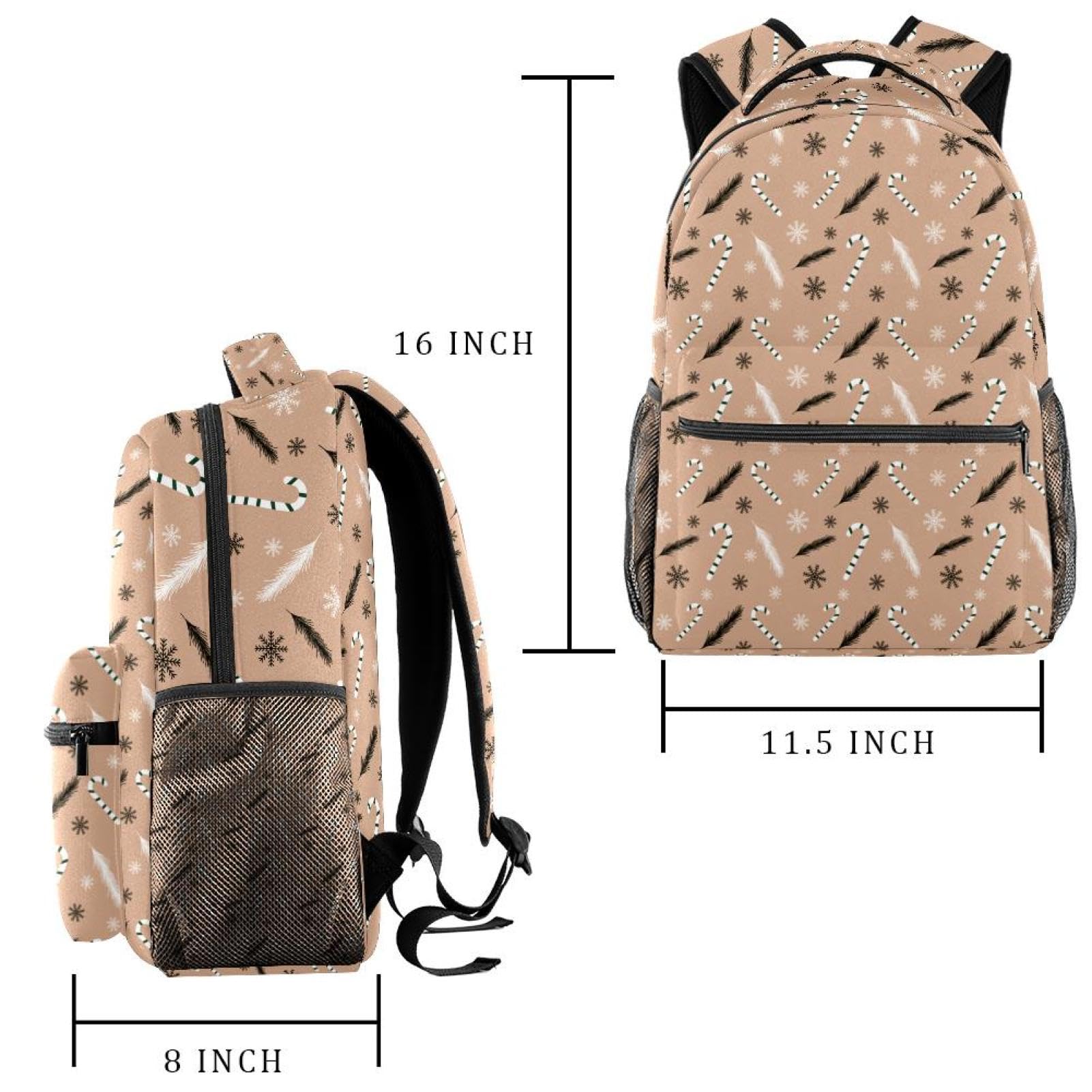 Zaino scolastico per uomini e donne, borsa invernale da viaggio per computer portatile, zaino leggero per università, zaino casual per libri