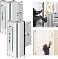 Vista 1 de Cerraduras de seguridad para puertas domésticas, paquete de 2, cerradura de refuerzo de puerta de metal, 3" que soporta 1000 libras de impacto