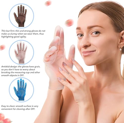 Miniatura 3 de 3 pares de guantes de silicona reutilizables seguros para proyectos de fundición de resina, guantes de silicona impermeables, protectores de dedos