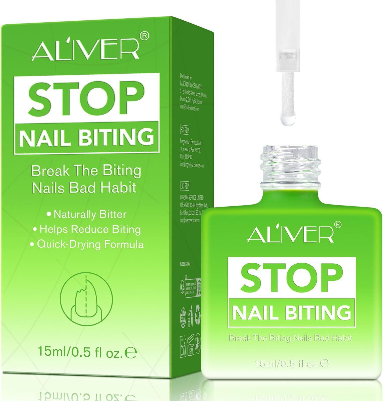 Nail Biting Thumb Sucking Deterrent Deeply Nourish Care for Toddlers Children Adults - Pack of 1