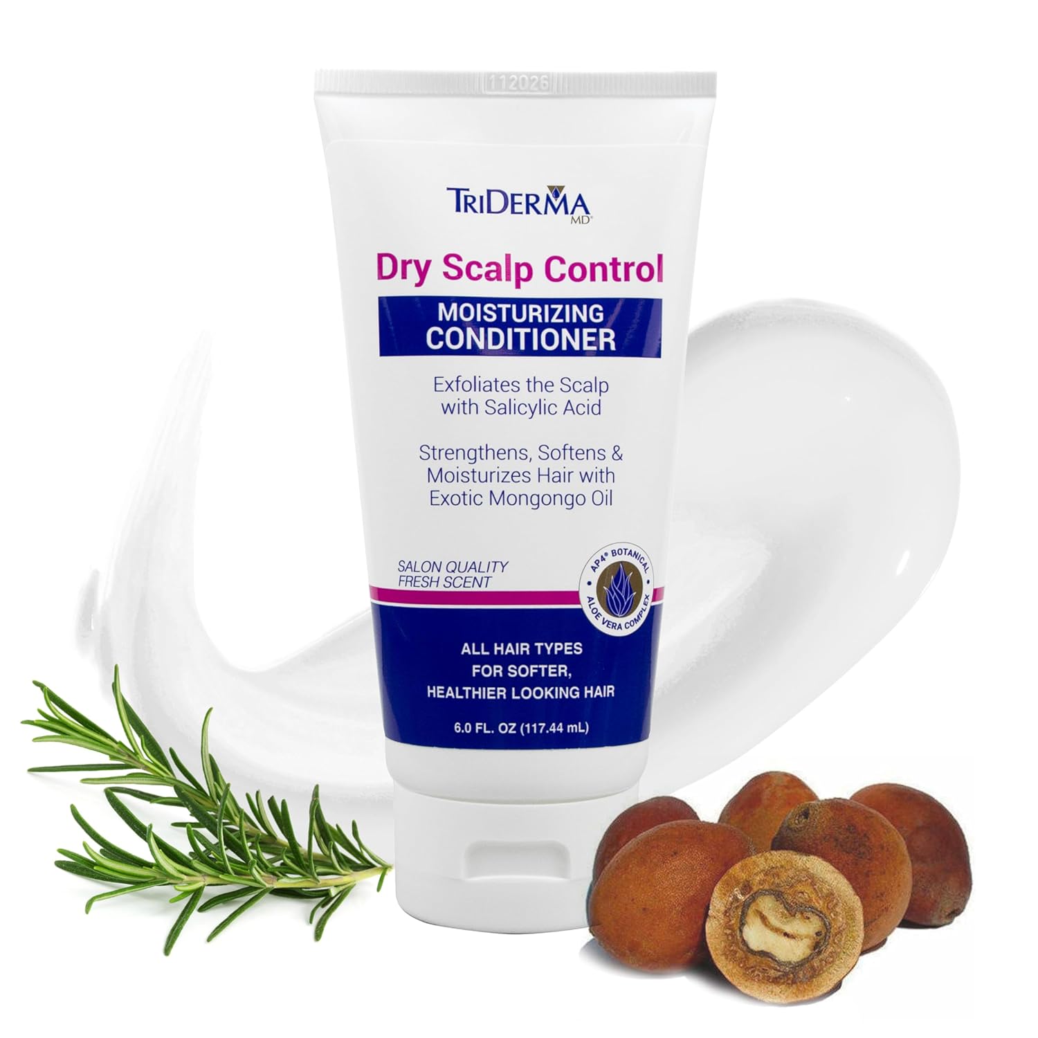 TriDerma Dry Scalp Control Deep Moisturizing Hair Conditioner – Salon Quality Treatment – Salicylic Acid, Exfoliates, Nourishes & Strengthens Hair – Exotic Mongongo & Rosemary Oil – 6 oz TriDerma Dry Scalp Control Deep Moisturizing Hair Conditioner – Salon Quality Treatment – Salicylic Acid, Exfoliates, Nourishes & Strengthens Hair – Exotic Mongongo & Rosemary Oil – 6 oz