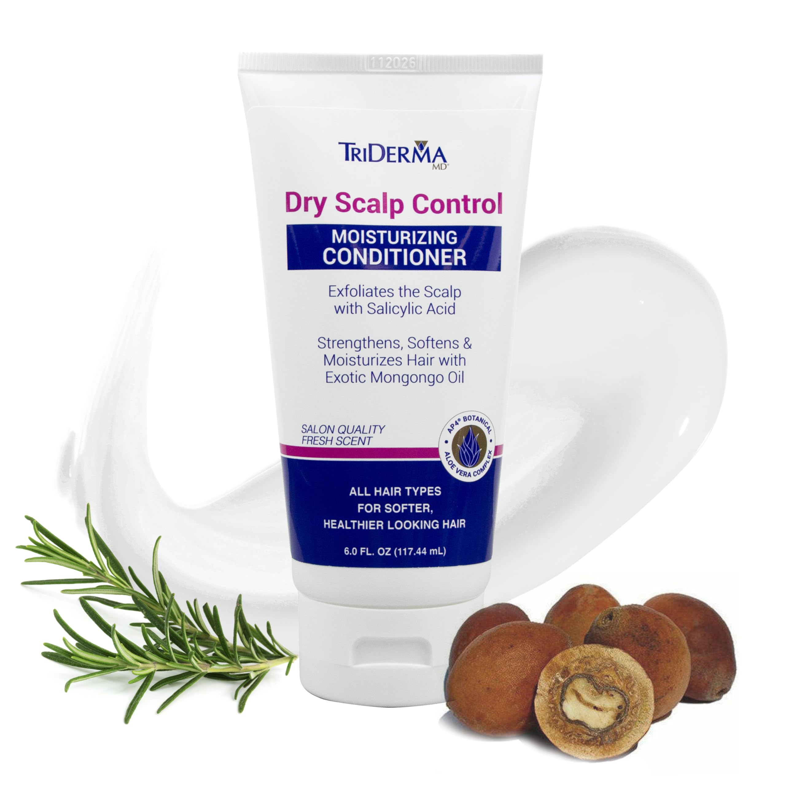TriDerma Dry Scalp Control Deep Moisturizing Hair Conditioner - Salon Quality Treatment - Salicylic Acid, Exfoliates, Nourishes & Strengthens Hair -